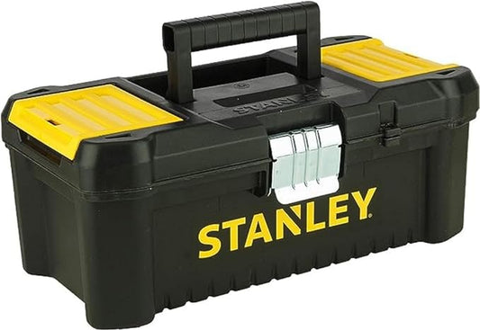 Stanley STST1-75515 Low Essential Tool Box, Black/Yellow, 12.5-Inch