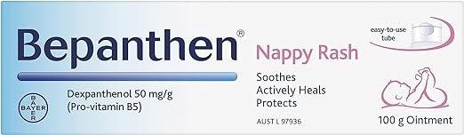 Bepanthen Nappy Care Ointment | Nappy Cream with Provitamin B5 | Suitable for Newborns Skin, 100 g (Packing May Vary).