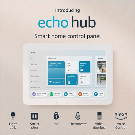 Introducing Echo Hub | 8" smart home control panel with Alexa, compatible with thousands of devices