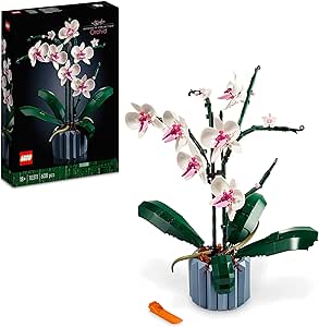LEGO Icons Orchid Artificial Plant Building Set with Flowers, Home Décor Accessory for Adults, Botanical Collection, Mother's Day Presents, Gifts for Wife or Husband, Her and Him 10311 Visit the LEGO Store
