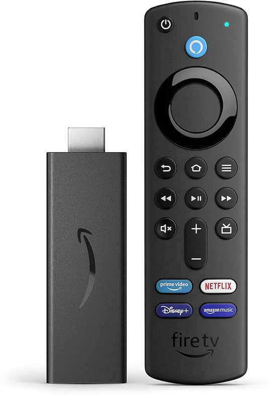 Amazon Fire TV Stick, Alexa Voice Remote, TV controls and access to hundreds of thousands of films and TV episodes